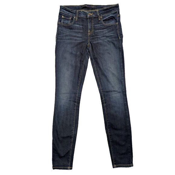 Guess Women's Low Rise Skinny Jeans Dark Wash Stretch Denim  Size 27 X 30 - Picture 1 of 10